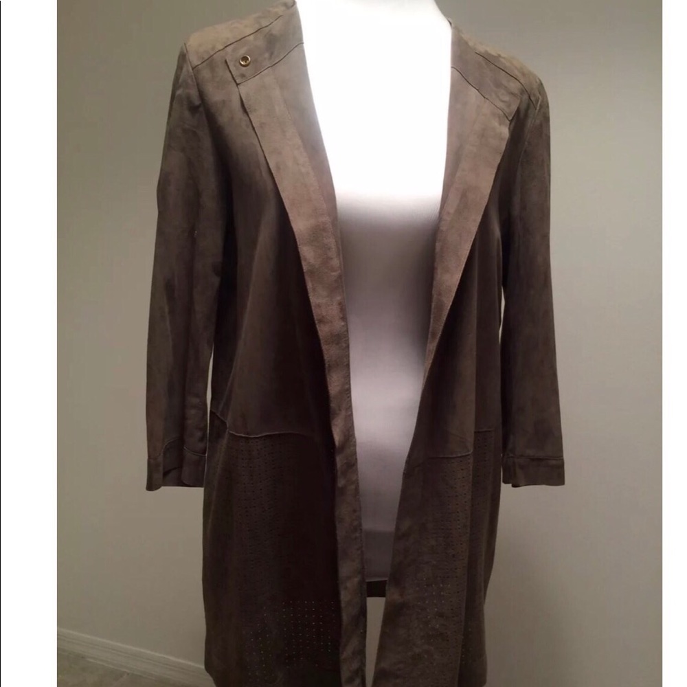 NWOT TRUSSARDI Jeans*super soft suede duster women